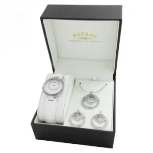 Image of Ladies Rotary Jewellery Gift Set Watch