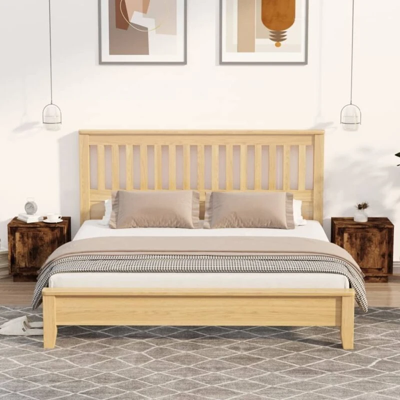 Image of VIDAXL Bedside Cabinets 2 pcs Smoked Oak 44x35x45cm Engineered Wood Vidaxl 8720845794293