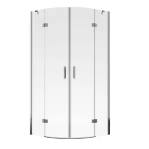 Image of Aqualux Aquarius 6 Quadrant 800mm X 800mm X 1900mm X 6mm Clear Glass