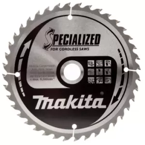 Image of Makita B-32960 Specialized Circular Saw Blade for Cordless Saws 165mm x 20mm x 4