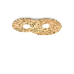 Image of Circle Lifestyle Metal Surface Mounted Ceiling Light - Vintage Gold Finish, 2x GX53