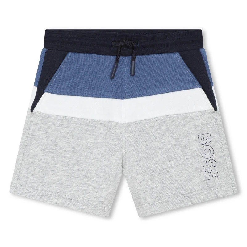 Image of Boss Striped Shorts Infants - Grey Grey One Size