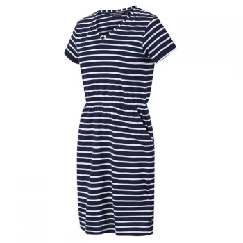 Image of Regatta Havilah Organic Dress - Navy/WhitStr