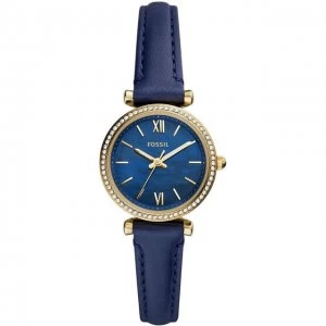 Image of Fossil Blue 'Carlie Mini' Dress Watch - ES5017