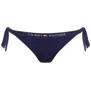 Image of Tommy Bodywear Logo Cheeky Bikini Bottoms - Blue
