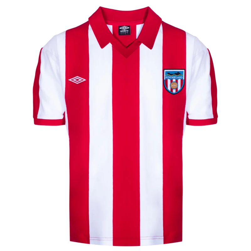Image of Score Draw Sunderland 1978 Umbro Retro Football Shirt SUND78HUMBPKSS-M M Mens Sportswear