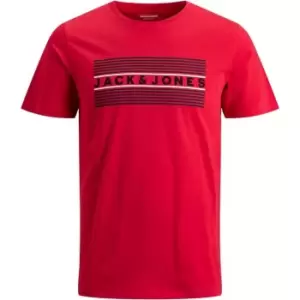 Image of Jack and Jones Corp Logo T Shirt Junior Boys - Red
