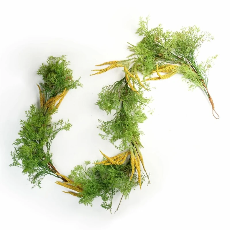 Image of Leaf 180cm Artificial Trailing Hanging Garland Amaranthus Plant Realistic Green unisex