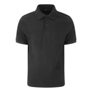 Image of AWDis Just Polos Mens Stretch Pique Polo Shirt (XL) (Black)