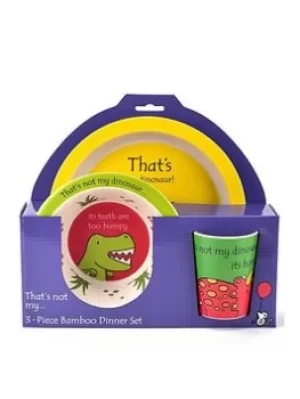 Image of That's Not My Unicorn 3 Piece Bamboo Dinner Set