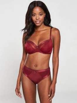 Image of Pour Moi Viva Luxe Underwired Bra - Deep Red
