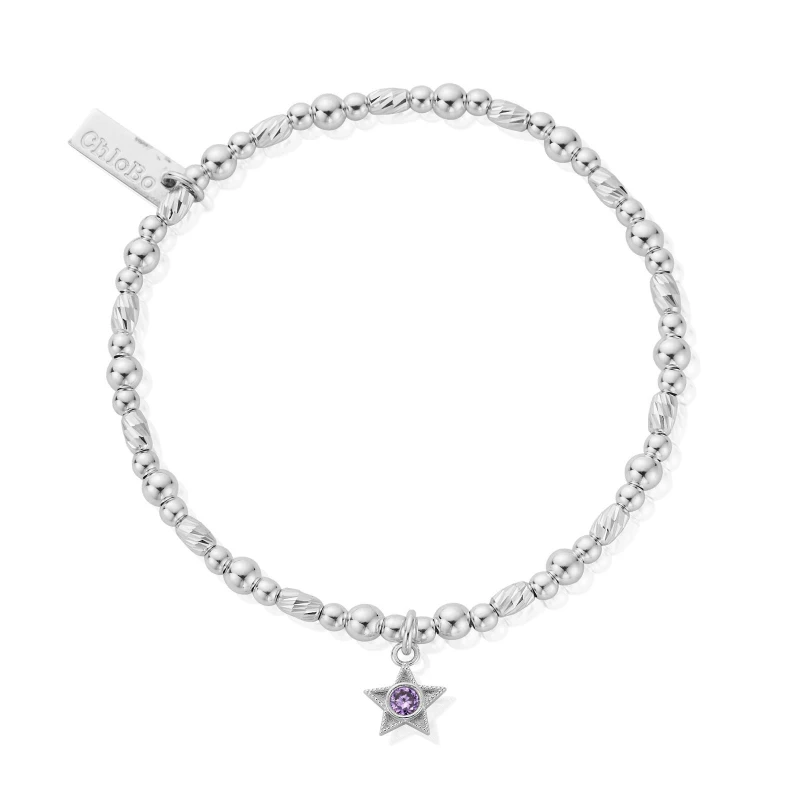Image of ChloBo SBBCB3490 June Birthstone Bracelet - 925 Sterling Jewellery