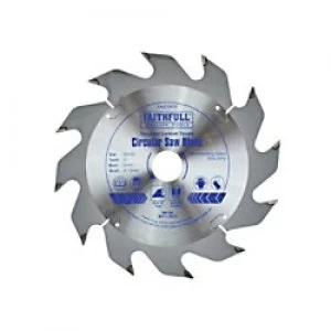 Image of Faithfull TCT Circular Saw Blade 150 x 20 mm x 12T