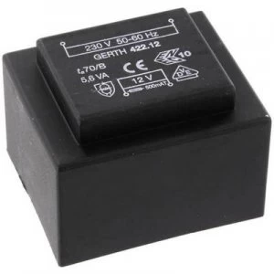 Image of PCB mount transformer 1 x 230 V 2 x 9 V AC 5.60 VA 311 mA