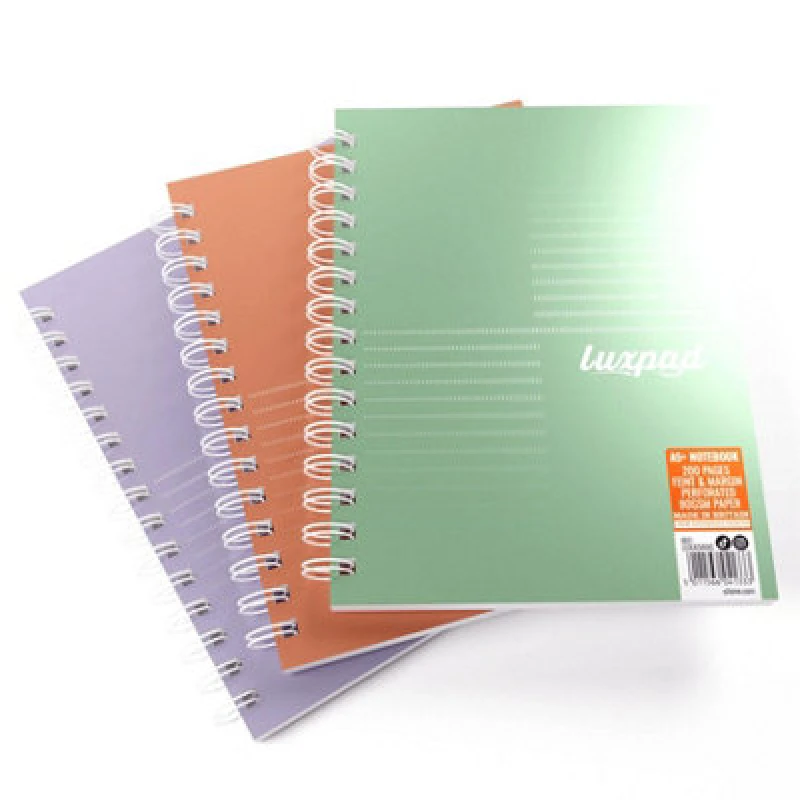 Image of Silvine Luxpad Ruled 200 Pages A5+ Assorted (3 Pack) LUXA5MAC