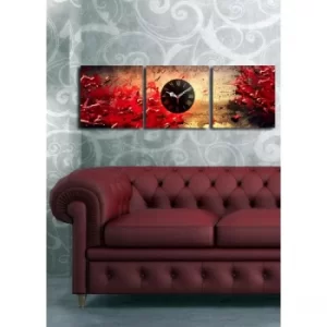 Image of 3P2828CS-10 Multicolor Decorative Canvas Wall Clock (3 Pieces)
