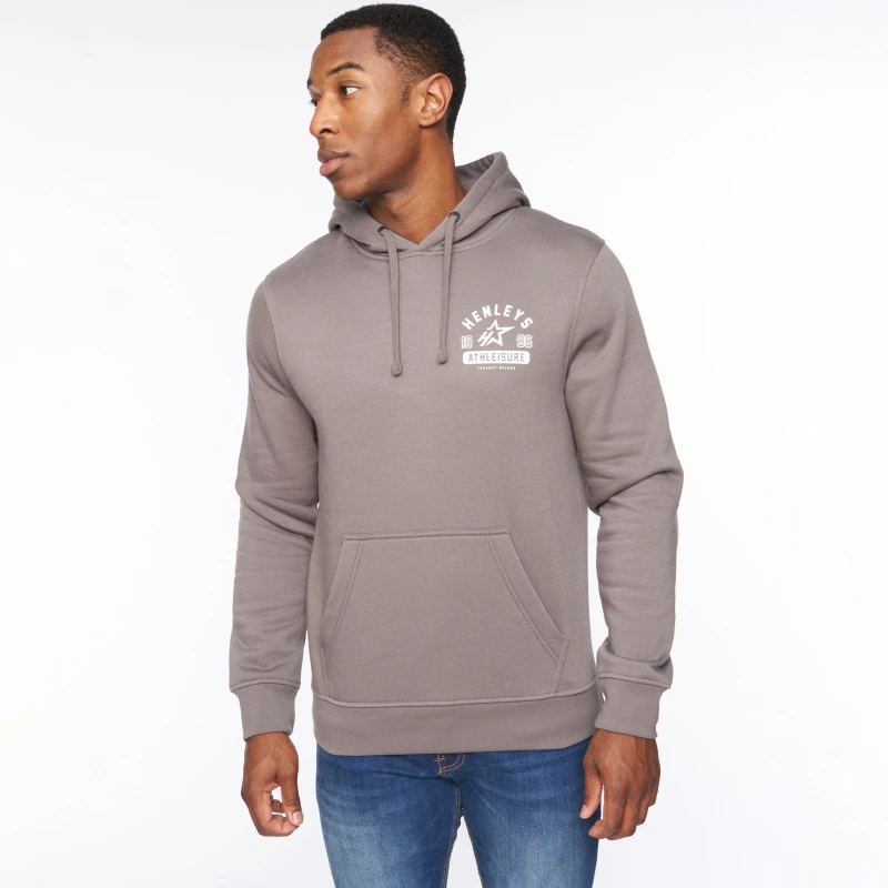 Image of Henleys Upton Hoodie Dark Grey male X Large