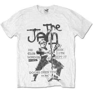 Image of The Jam - 100 Club 77 Unisex Medium T-Shirt - White