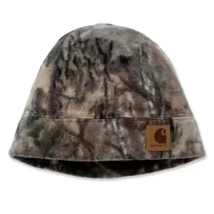 Image of Carhartt Mens Camo Polyester Fleece Hat Beanie One Size