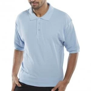 Image of Click Workwear Polo Shirt 200gsm Sky Blue M Ref CLPKSSM Up to 3 Day