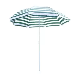 Image of Outsunny Striped Outdoor Parasol Umbrella (base not included)