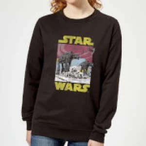 Image of Star Wars ATAT Womens Sweatshirt - Black