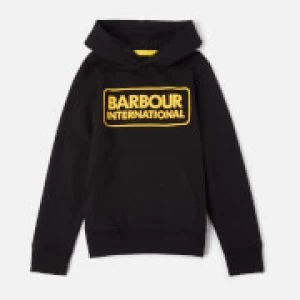 Image of Barbour Boys' Large Logo Hoodie - Black - M