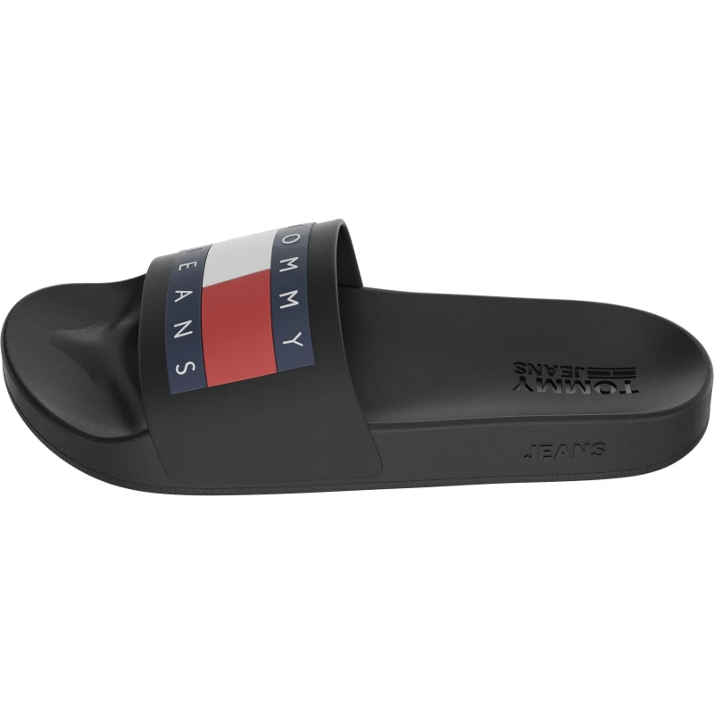 Image of Tommy Jeans Flag Sliders - Black 9