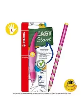 Image of Stabilo Easystart Bundle Pink Handwriting Pen And Pencil - Left-Handed
