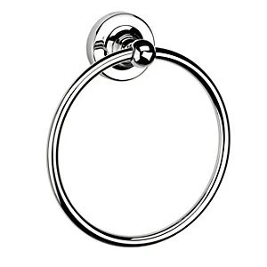 Image of Croydex Worcester Flexi-Fix Towel Ring - Chrome 160mm