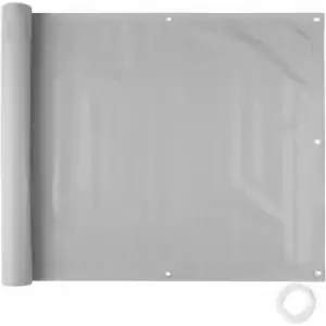Image of Balcony & garden privacy screen (type 1) - garden privacy screen, balcony privacy screen, outdoor privacy screen - grey 75cm - grey