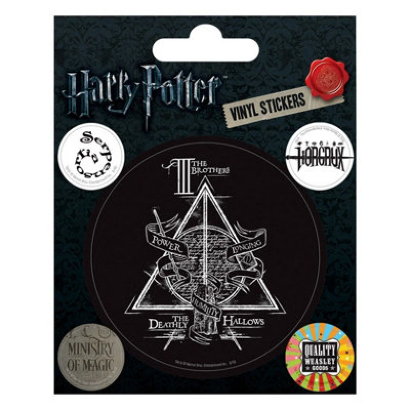 Image of Harry Potter Vinyl Symbols Sticker (Pack of 5) Multi unisex