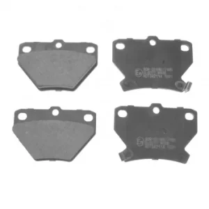 Image of Brake Pad set ADT342114 by Blue Print Rear Axle