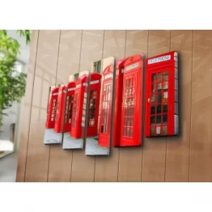 Image of 5PAT-1 Multicolor Decorative Canvas Painting (5 Pieces)