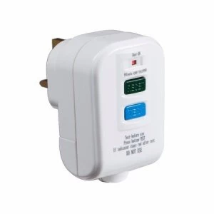 Image of KnightsBridge Hard Wired RCD UK 3 Pin Power Breaker Safety Adaptor