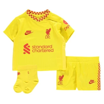 Image of Nike Liverpool Third Baby Kit 2021 2022 - Yellow