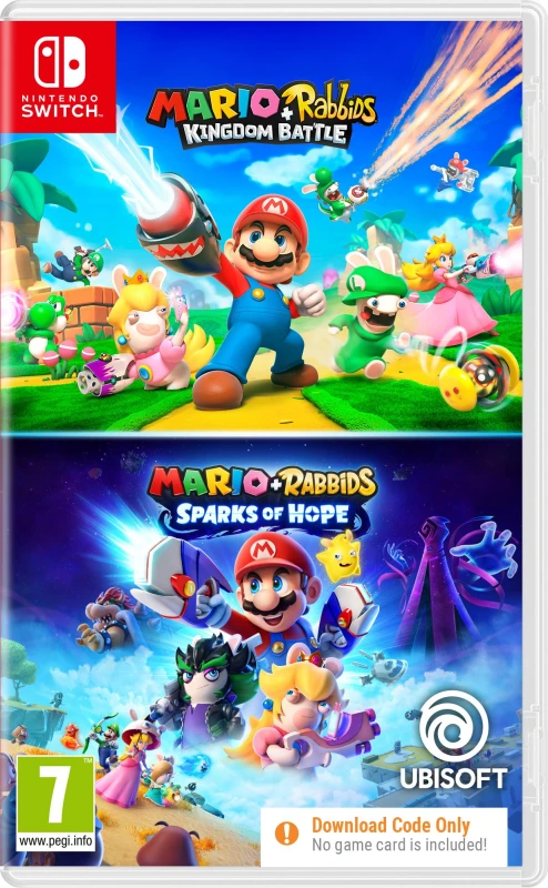 Image of Mario + Rabbids Kingdom Battle / Mario + Rabbids Sparks of Hope (Code In Box) for Nintendo Switch - Digital Download