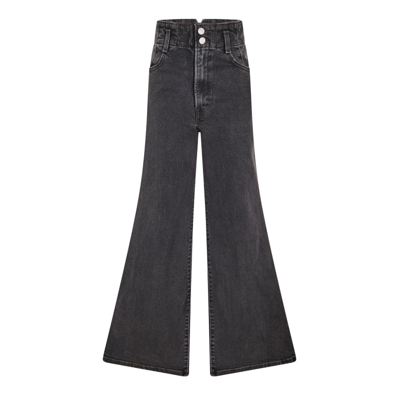 Image of Levis Womens Ribcage Bells Tapered Jeans First Or Last female 25 L30