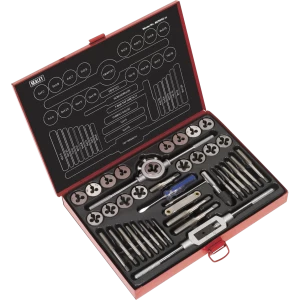 Image of Sealey AK3040 40 Piece Alloy Steel Tap and Split Die Set Metric