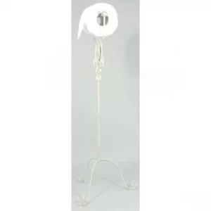 Image of Cream Heart Standing Toilet Roll Holder