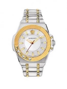 Image of Versace Chain Reaction 45Mm Sport Luxury Watch