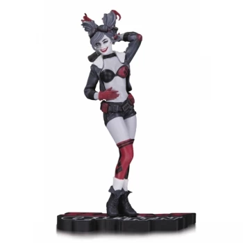 Image of Bombshell Harley Quinn DC Comics Red and Black Statue