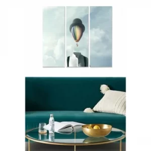 Image of MDF631461530 Multicolor Decorative MDF Painting (3 Pieces)