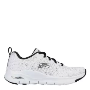 Image of Skechers Knit Lace-Up W Air-Cool - White