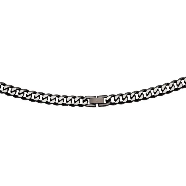 Image of Unique Stainless Steel 8mm Necklace with Polished Black Plating