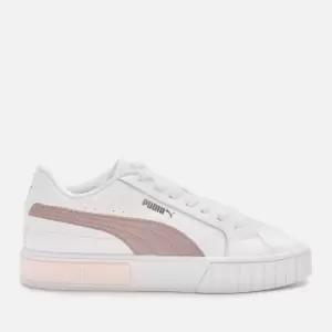 Image of Puma Womens Cali Star Trainers - Puma White/Chalk Pink/Quail - UK 4