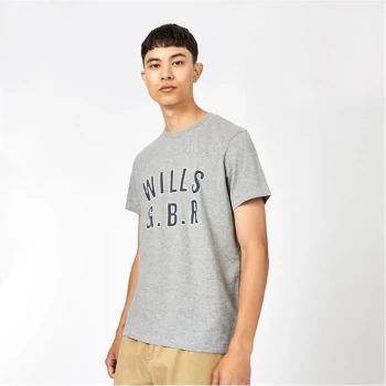 Image of Jack Wills Denver Graphic Logo T-Shirt - Grey Marl