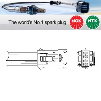 Image of NGK OTA4F-3C1 / 1773 Lambda Sensor Titania Type Oxygen O2 Exhaust Probe