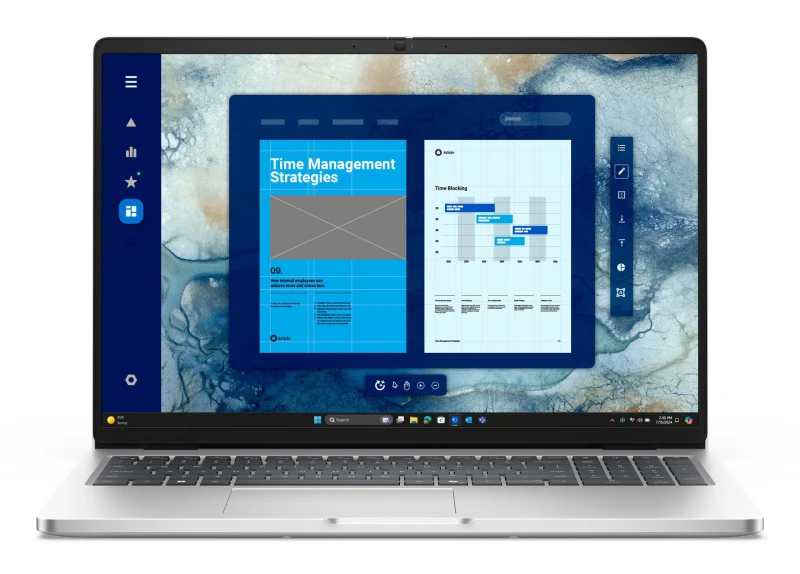 Image of Dell Pro Intel Core Ultra 7 16GB RAM 512GB SSD 16" Windows 11 Pro Laptop 90MGH Platinum,Silver