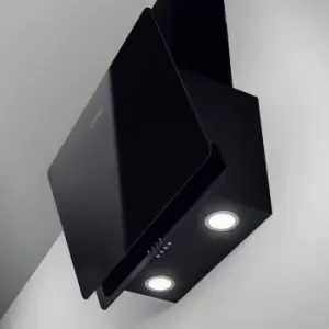 Image of Indesit 65cm Angled Chimney Cooker Hood - Black